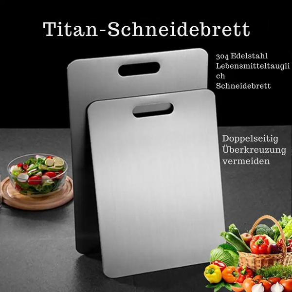 Titan-Schneidebrett, doppelseitig zum Hacken