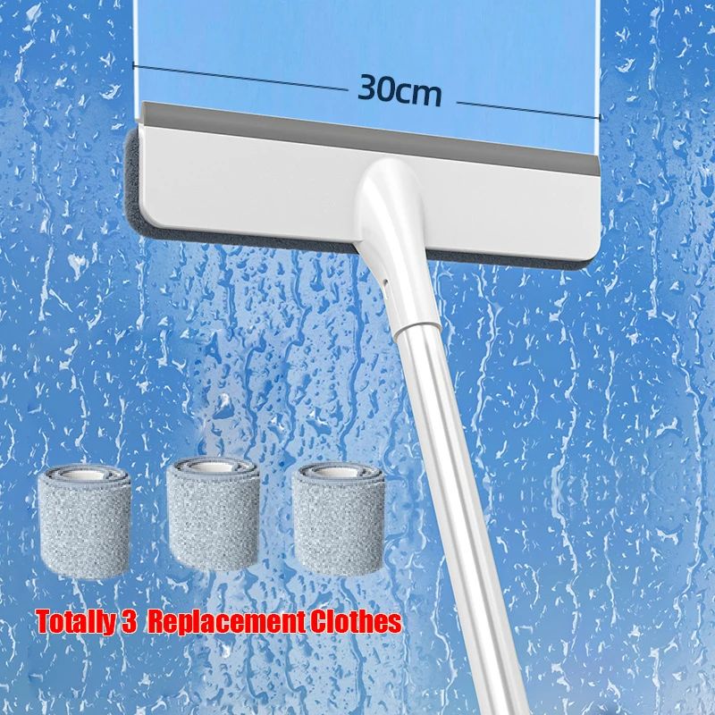 3-in-1 Doppelseitiger Fensterreiniger mit Sprüherweiterung