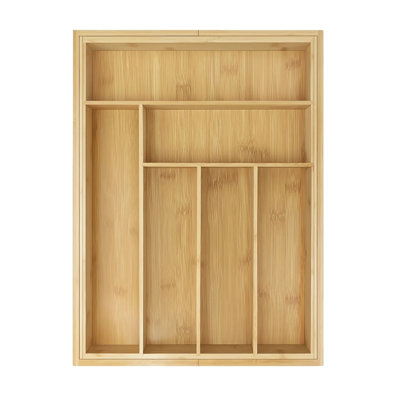 Bambus-Besteckkasten, ausziehbar