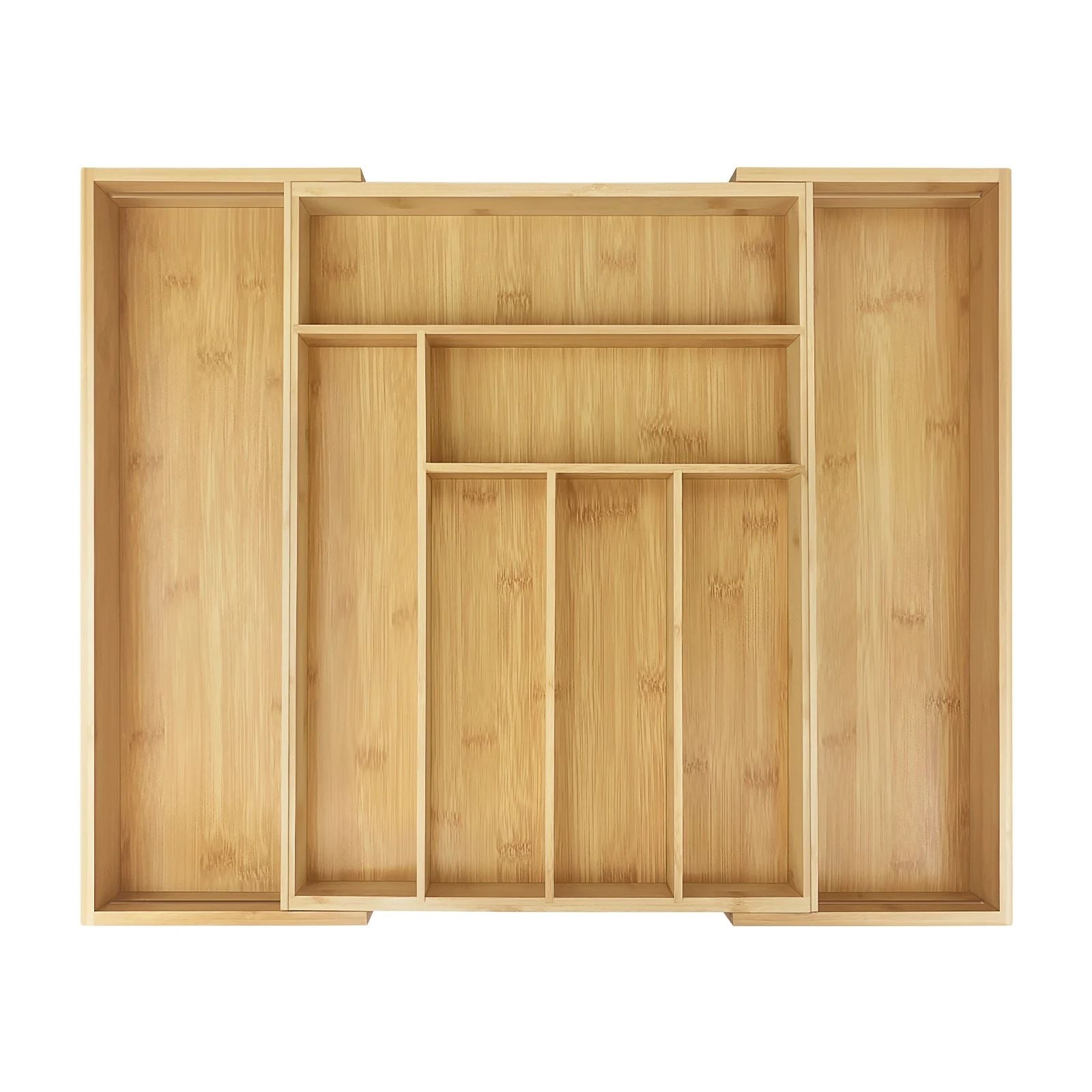 Bambus-Besteckkasten, ausziehbar