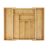 Bambus-Besteckkasten, ausziehbar