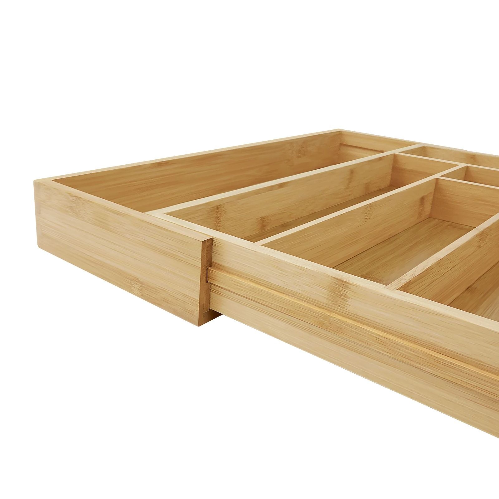 Bambus-Besteckkasten, ausziehbar